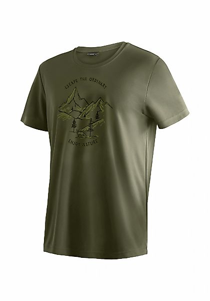 Maier Sports T-Shirt "Dieter Print" Herren Kurzarmshirt, leichtes Sommer Fu günstig online kaufen