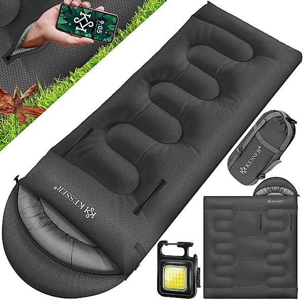 KESSER Deckenschlafsack Camping Schlafsack Outdoor 220x83cm günstig online kaufen