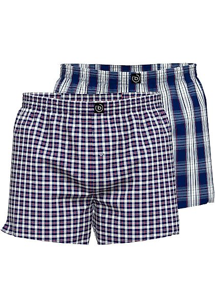 bugatti Boxershorts "Helsinki", (2er Pack), bequem, atmungsaktiv, Popeline, günstig online kaufen