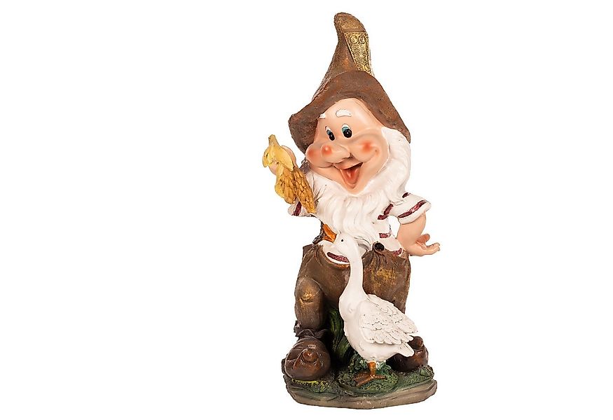 BIRENDY Dekofigur Großer Zwerg Gartenzwerg XL Gartenwichtel Gans Groß 41cm günstig online kaufen