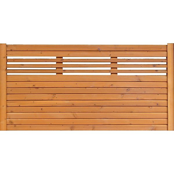 Sichtschutzzaun-Element Typ 138 180 cm x 90 cm Kirschbaumfarben günstig online kaufen