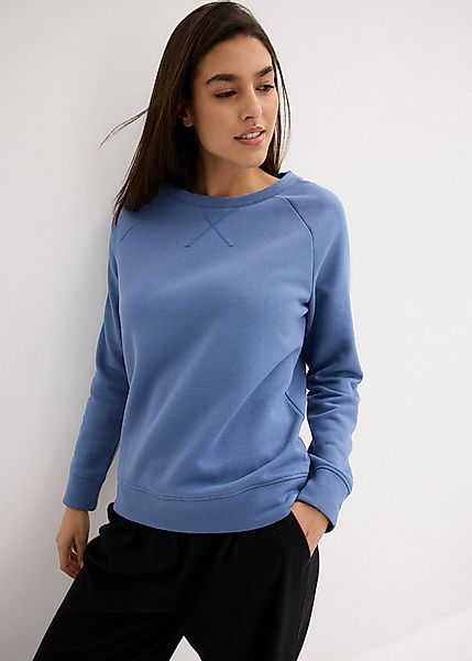 bonprix Sweatshirt mit Rundhalsauschnitt günstig online kaufen
