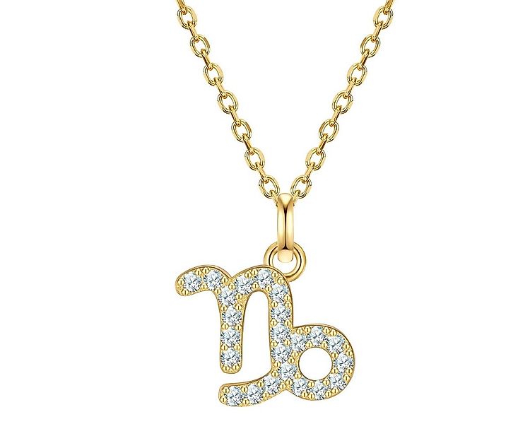 Glanzstücke München Silberkette Sternzeichen Steinbock gelbgold günstig online kaufen
