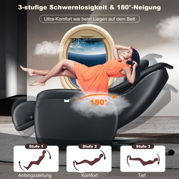 COSTWAY Massagesessel mit Wärme-&Liegefunktion, Ganzkörper, Zero günstig online kaufen