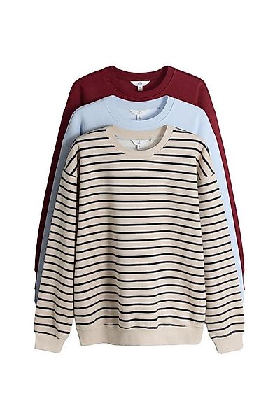 The Set Sweater The Set Rundhals-Sweatshirts, 3er-Pack (3-tlg) günstig online kaufen