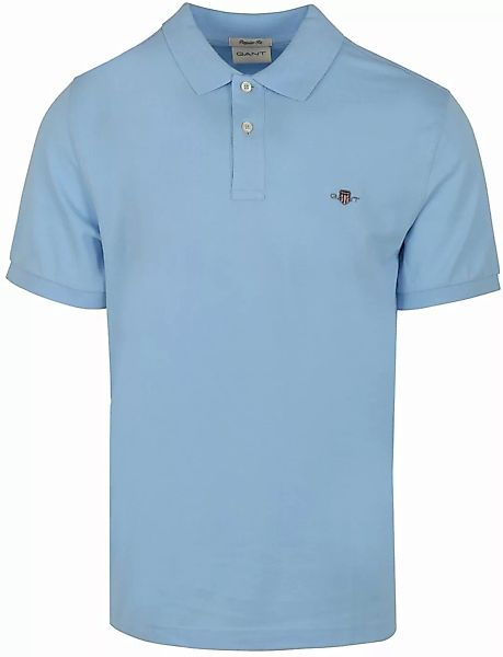 Gant Shield Piqué Poloshirt Hellblau - Größe 5XL günstig online kaufen