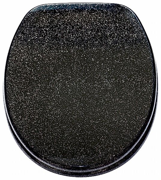 Sanilo WC-Sitz Glitzer Schwarz, mit Absenkautomatik, hochwertig & modern, u günstig online kaufen