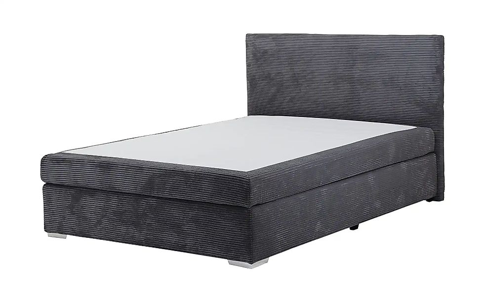 Boxbett Cord  Härtegrad H3 140x200 cm Moseley ¦ grau ¦ Maße (cm): B: 147 H: günstig online kaufen