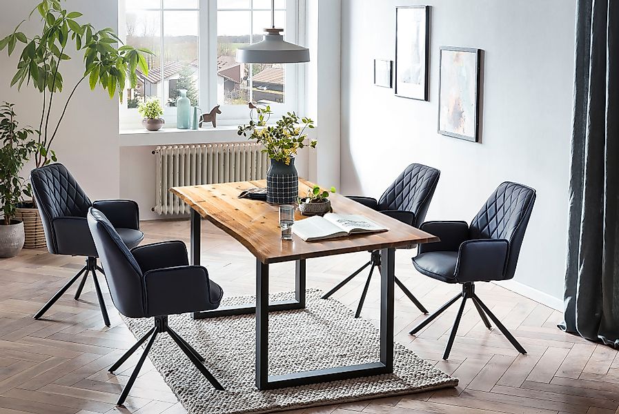 SalesFever Essgruppe »Esszimmergruppe: Stilvolles Ensemble«, (Set, 5 tlg.), günstig online kaufen