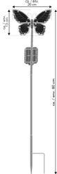 Northpoint Gartenstecker LED Solar Gartenstäbe Außenbereich günstig online kaufen