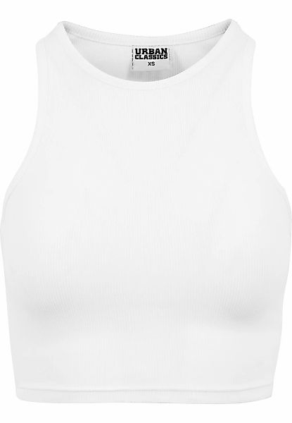 URBAN CLASSICS Tanktop "Urban Classics Damen Ladies Cropped Rib Top" 1 Stk. günstig online kaufen