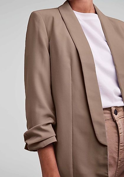 pieces Blusenblazer "PCBOSELLA 3/4 BLAZER NOOS", mit Faltendetail am Ärmel günstig online kaufen