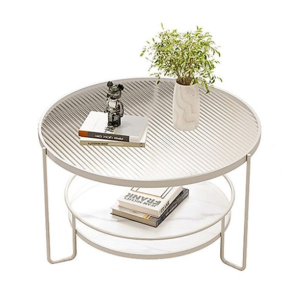 NUODWELL Couchtisch Couchtisch Rund, Wohnzimmertisch Moderner günstig online kaufen