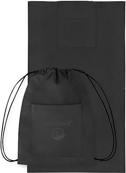 normani Badetücher Badehandtuch mit Rucksackfunktion, Polyester, günstig online kaufen