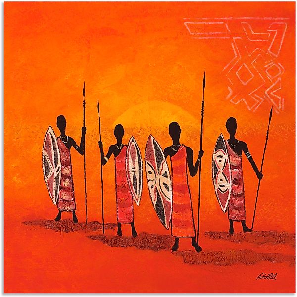 Artland Wandbild "Afrikanische Männer", Mann, (1 St.), als Alubild, Outdoor günstig online kaufen