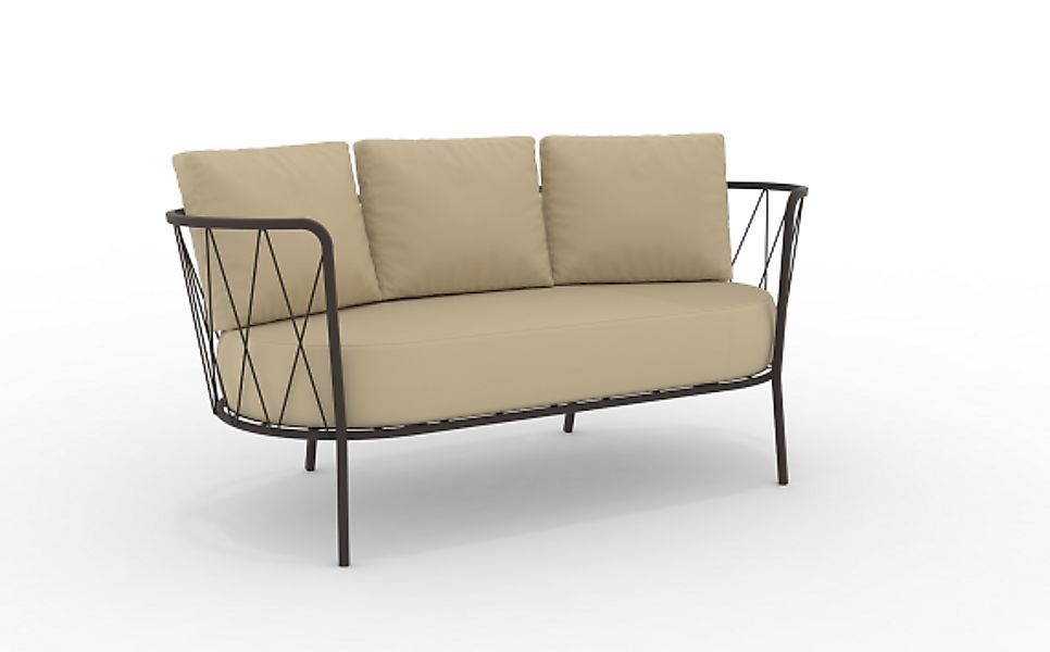 Daisy bequemes 2-Sitzer Loungesofa Outdoor bronze ecru günstig online kaufen