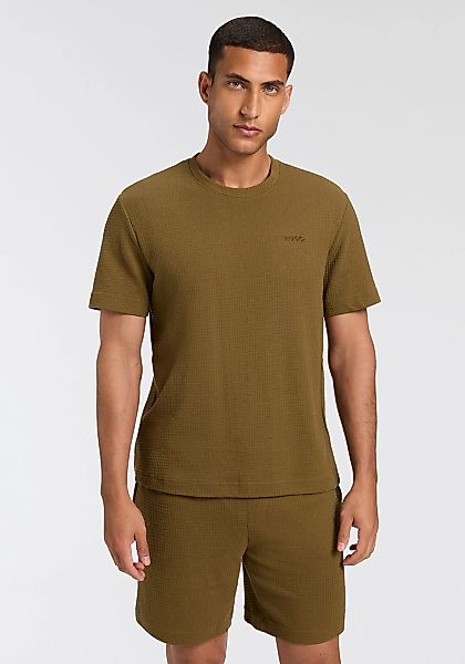 HUGO Underwear T-Shirt ",Austin T-Shirt", Waffelstruktur und Logo-Stickerei günstig online kaufen
