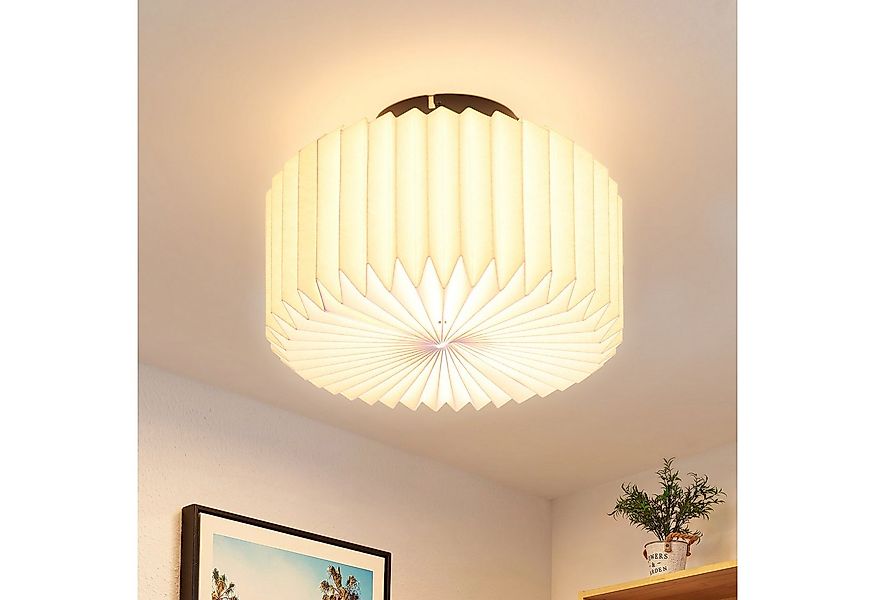 Nettlife Deckenleuchte Papier Deckenlampe Vintage Küche Weiß G9 Lampenschir günstig online kaufen