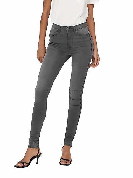 Only Damen Jeans onlROYAL HIGH SK DNM JEANS BJ312 - Skinny Fit - Grau - Dar günstig online kaufen