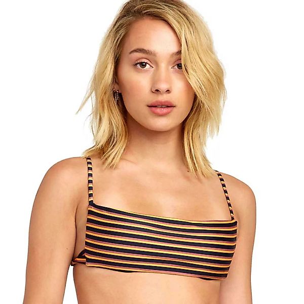 Rvca Bondi Stripe Bikini Oberteil L Midnight günstig online kaufen