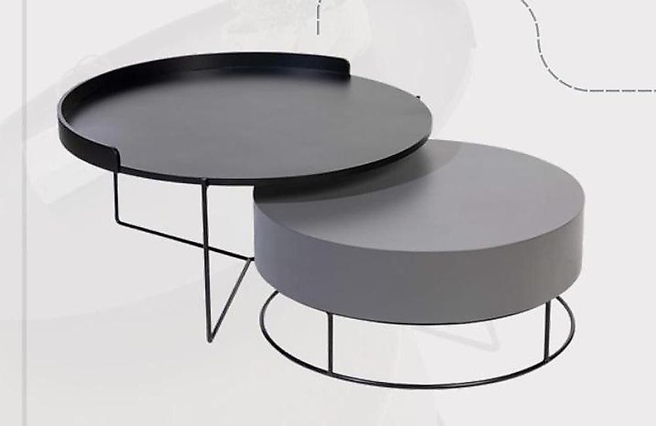 JVmoebel Couchtisch Runde Set 2x Couchtisch günstig online kaufen