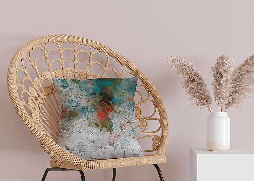 queence Dekokissen »Blumenwiese«, Beidseitig bedruckte Kissenhülle, Kissen günstig online kaufen