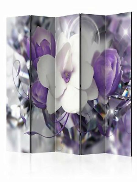 artgeist Paravent Purple Empress II [Room Dividers] grau-kombi Gr. 225 x 17 günstig online kaufen