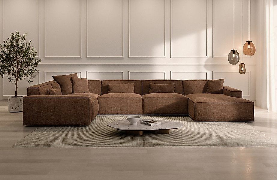 Sofa Dreams Wohnlandschaft Sofa Strukturstoff Polstersofa günstig online kaufen