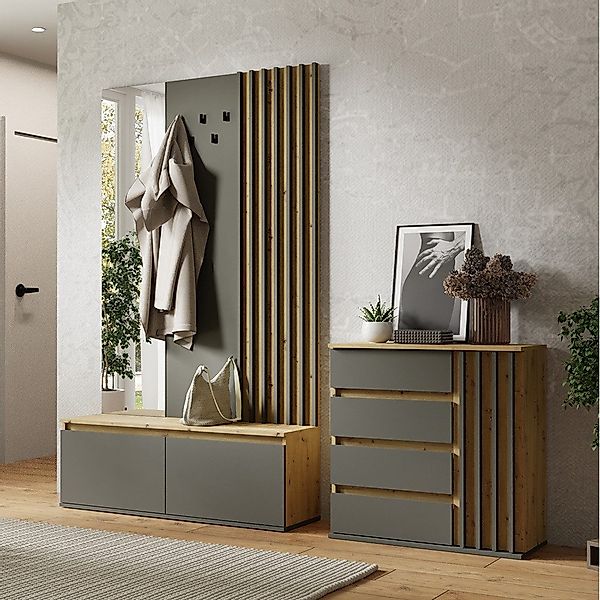 Lomadox Garderoben-Set DAVIS-166, (Spar-Set, 2-St., Kommode günstig online kaufen