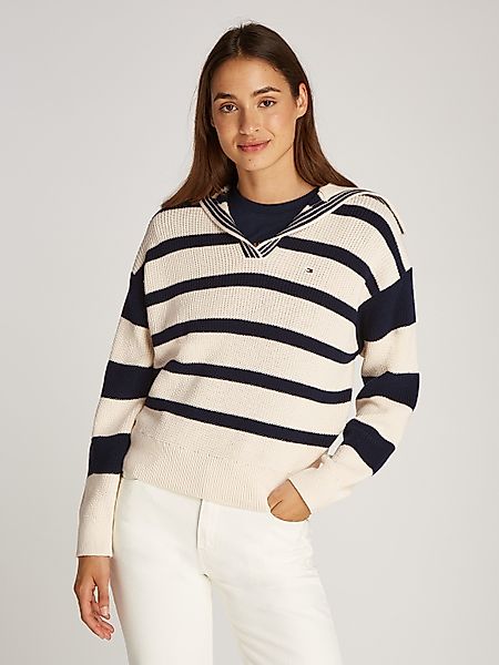 Tommy Hilfiger Polokragenpullover CO CARDI STITCH günstig online kaufen