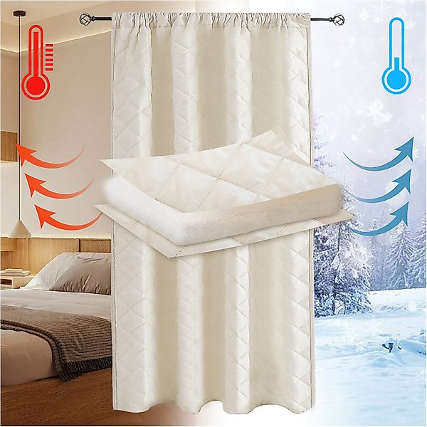 Sunicol Vorhang Thermovorhang Kälteschutz Winter Wärmeisolierend Türvorhang günstig online kaufen