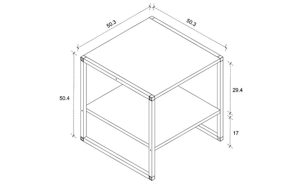 Couchtisch  Insasi ¦ holzfarben ¦ Maße (cm): B: 50,5 H: 50,4 Tische > Couch günstig online kaufen