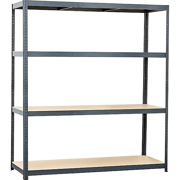 Metall-Schwerlastregal HEAVY Pulverbeschichtet 180 cm x 160 cm x 60 cm günstig online kaufen
