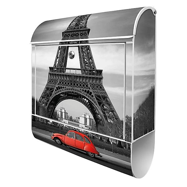 Banjado Design Briefkasten Weiß Pulverbeschichtet 39x47x14cm 2 Schlüssel Mi günstig online kaufen