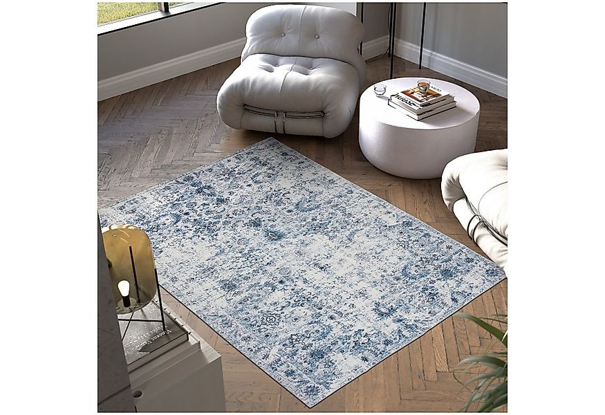 tectake Teppich Vintage Designer Teppich, Eckig, Höhe: 0.6 mm, verschiedene günstig online kaufen