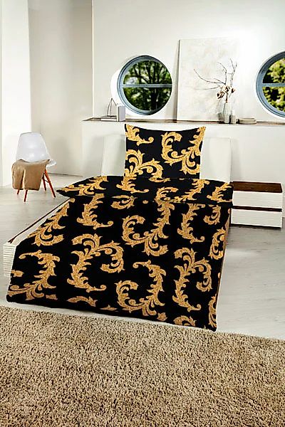 Gold-Line Bettwäsche "Gold-Line Bed - Goldene Ranken" 2 Stk. besonders weic günstig online kaufen