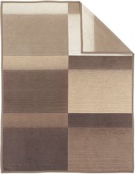 Wohndecke Sorrento Jacquard, IBENA, sanfter Farbverlauf, günstig online kaufen