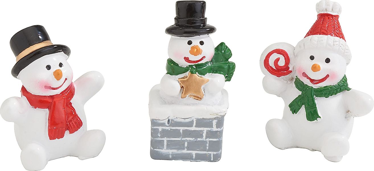 VBS Dekofigur Schneemann Snowy (3 St), günstig online kaufen