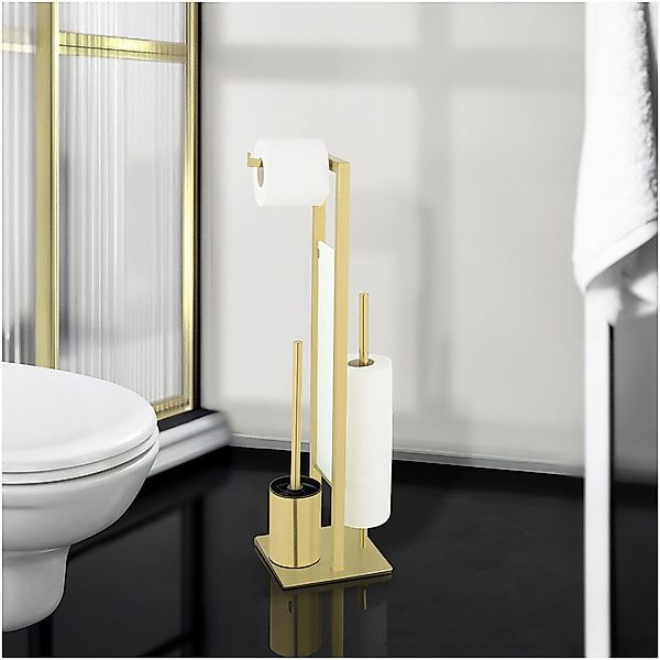 WENKO WC-Garnitur Modell Rivalta, integrierter Toilettenpapierhalter günstig online kaufen