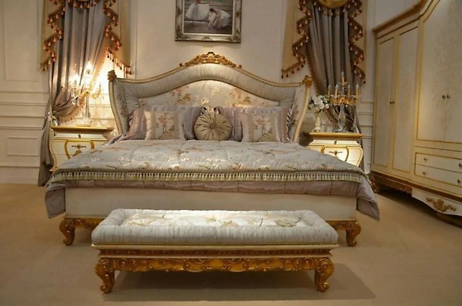 JVmoebel Bett, Doppelbett Bett Ehebett Design Luxur Betten Rokoko Antik Sti günstig online kaufen