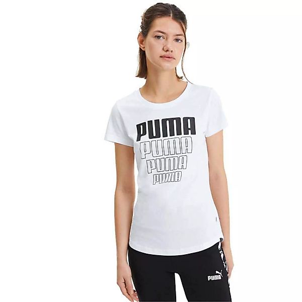 Puma Rebel Graphic Kurzarm T-shirt XS Puma White günstig online kaufen