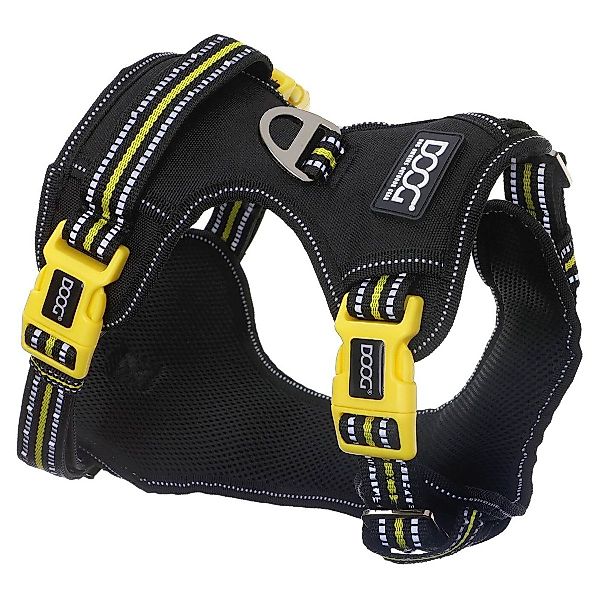DOOG Hunde-Geschirr Neotech Geschirr Bolt schwarz/gelb günstig online kaufen