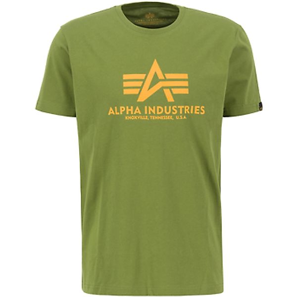 Alpha Industries  T-Shirt Basic T-Shirt - moss green günstig online kaufen