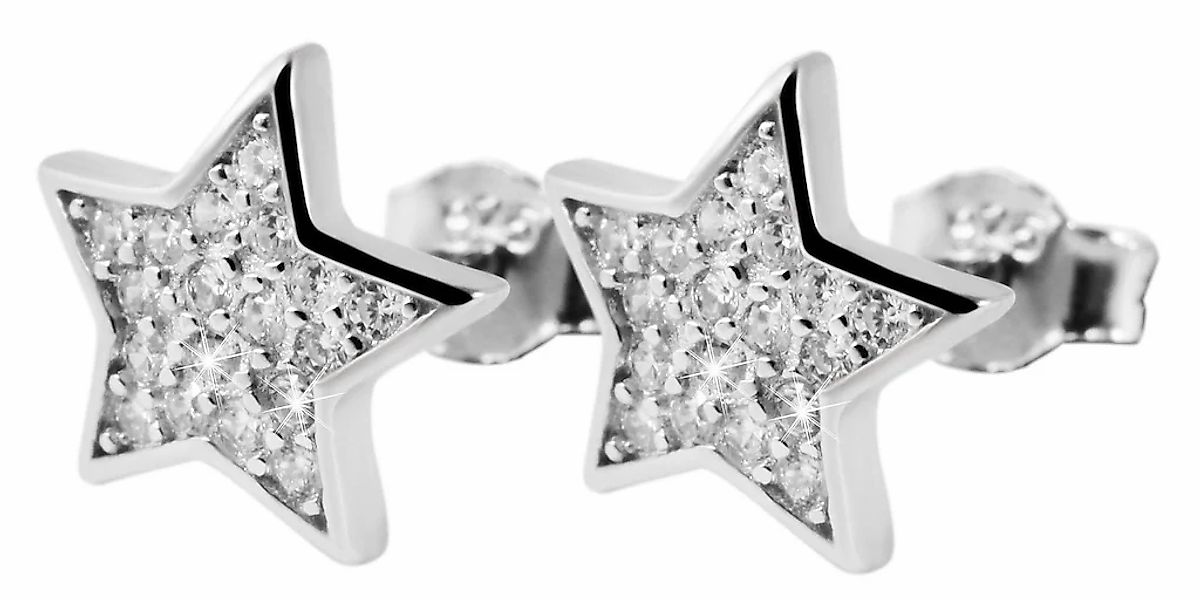 Adelia´s Paar Ohrhänger "Damen Ohrringe – Ohrstecker aus 925 Silber mit Zir günstig online kaufen