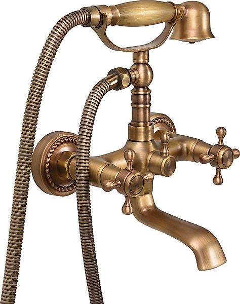 TRIZERATOP Wannenarmatur Badewannenarmatur RETRO BRONZE Duscharmatur Nostal günstig online kaufen