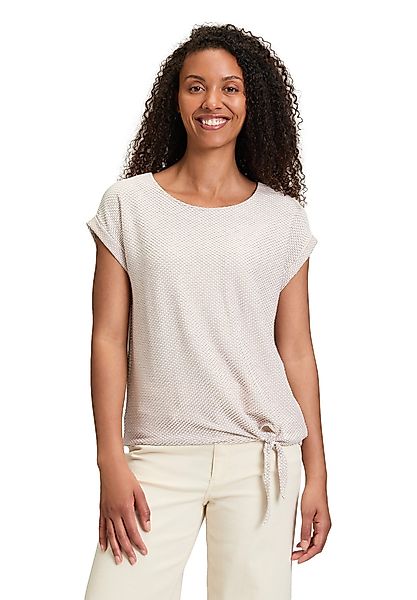 Betty&Co Kurzarmshirt "Betty & Co Damen Casual-Shirt mit Wellenstruktur" 1 günstig online kaufen