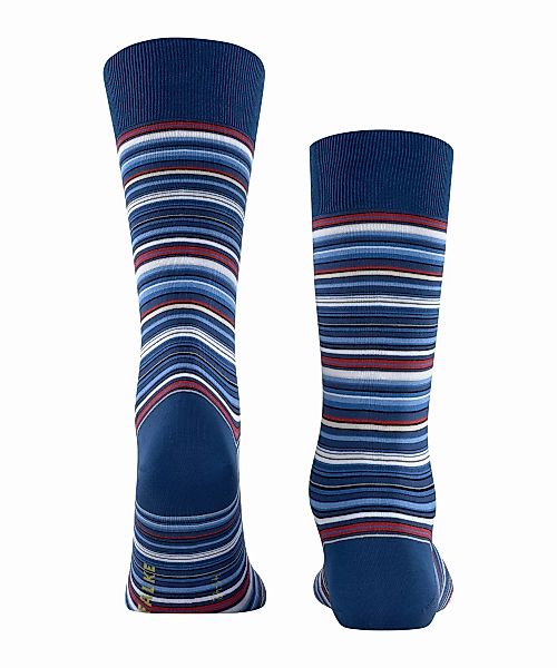FALKE Microblock Herren Socken, 43-44, Blau, Streifen, Baumwolle, 14041-600 günstig online kaufen