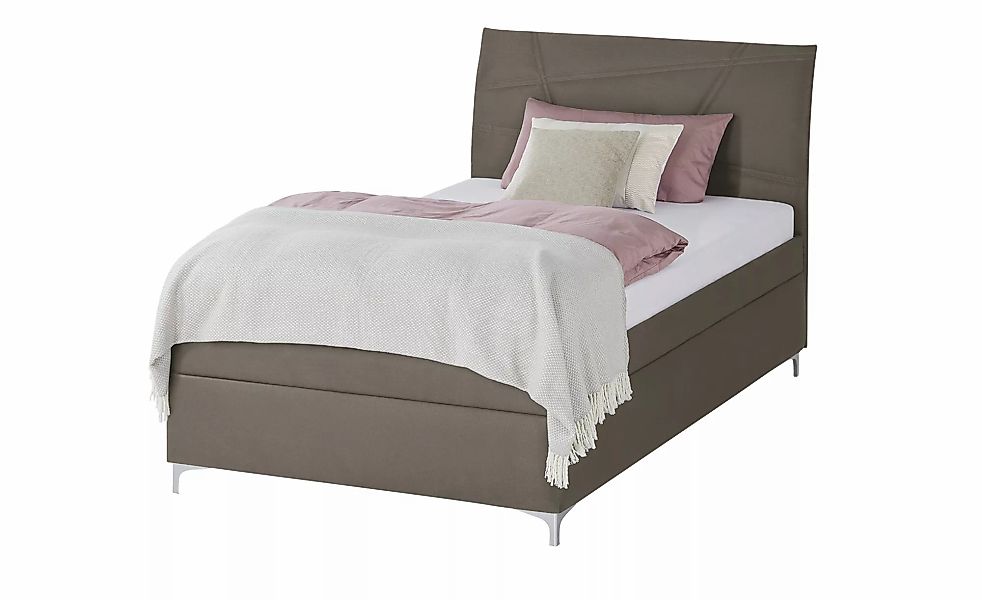 Polsterbett mit Matratze und Stauraum Lerryn ¦ braun ¦ Maße (cm): B: 146 H: günstig online kaufen