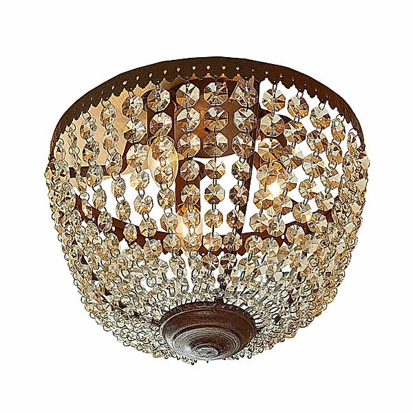 Mirabeau Hängeleuchten Deckenlampe Tarim braun/klar günstig online kaufen