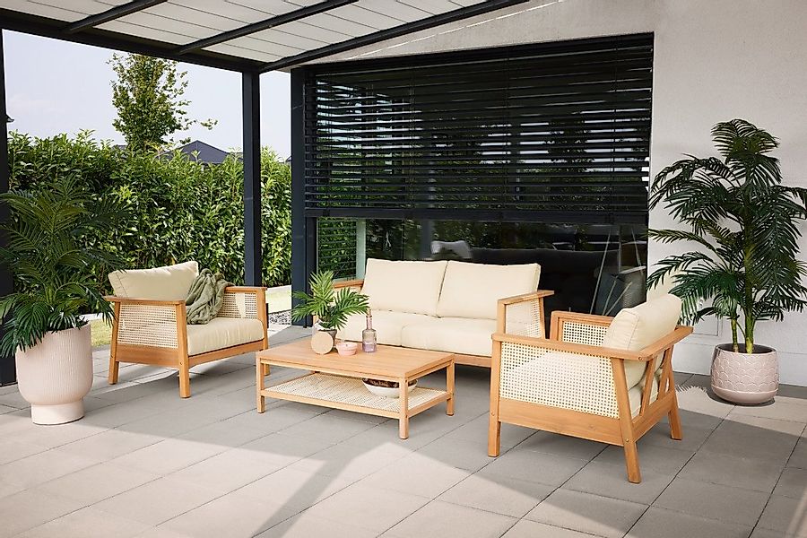 Primaster Gartenlounge-Set Primaster Gartenmöbel-Set Aruba Akazie/Wiener, günstig online kaufen